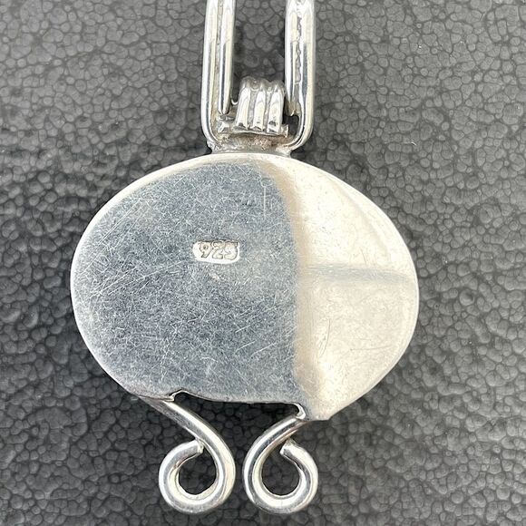 Black Onyx and Silver Pendant. - Picture 3 of 3